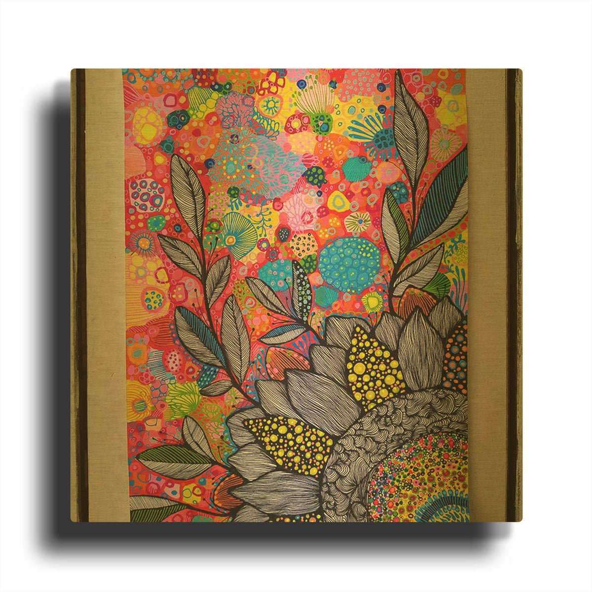 'Sunflower' By Noemi Ibarz Gold Metal Wall Art