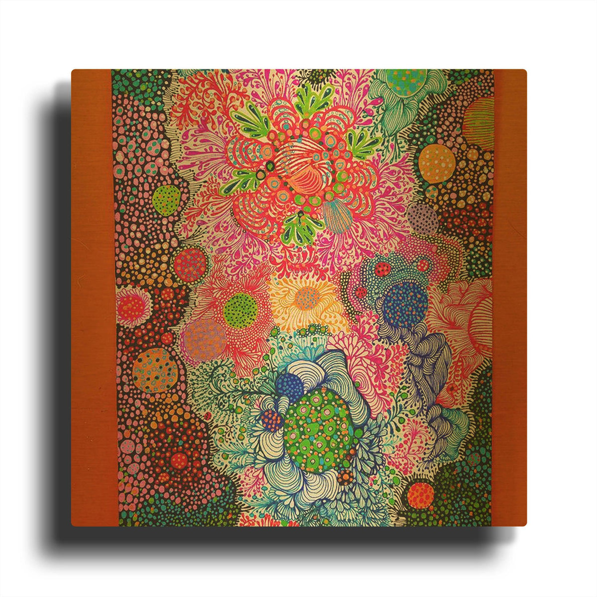 'Bloom In Pink' By Noemi Ibarz Gold Metal Wall Art