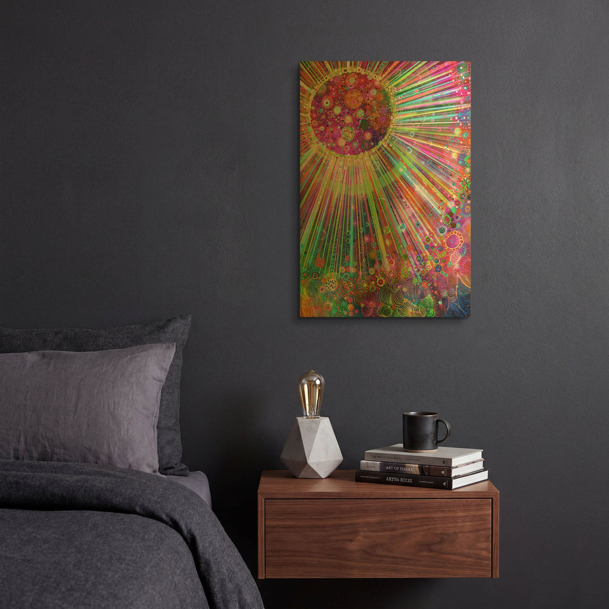 'Big Bang' By Noemi Ibarz Gold Metal Wall Art