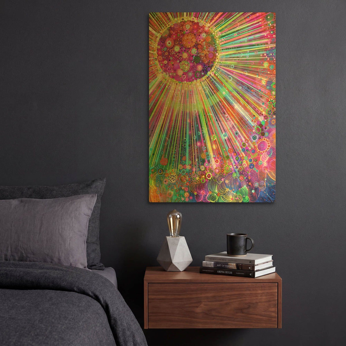 'Big Bang' By Noemi Ibarz Gold Metal Wall Art