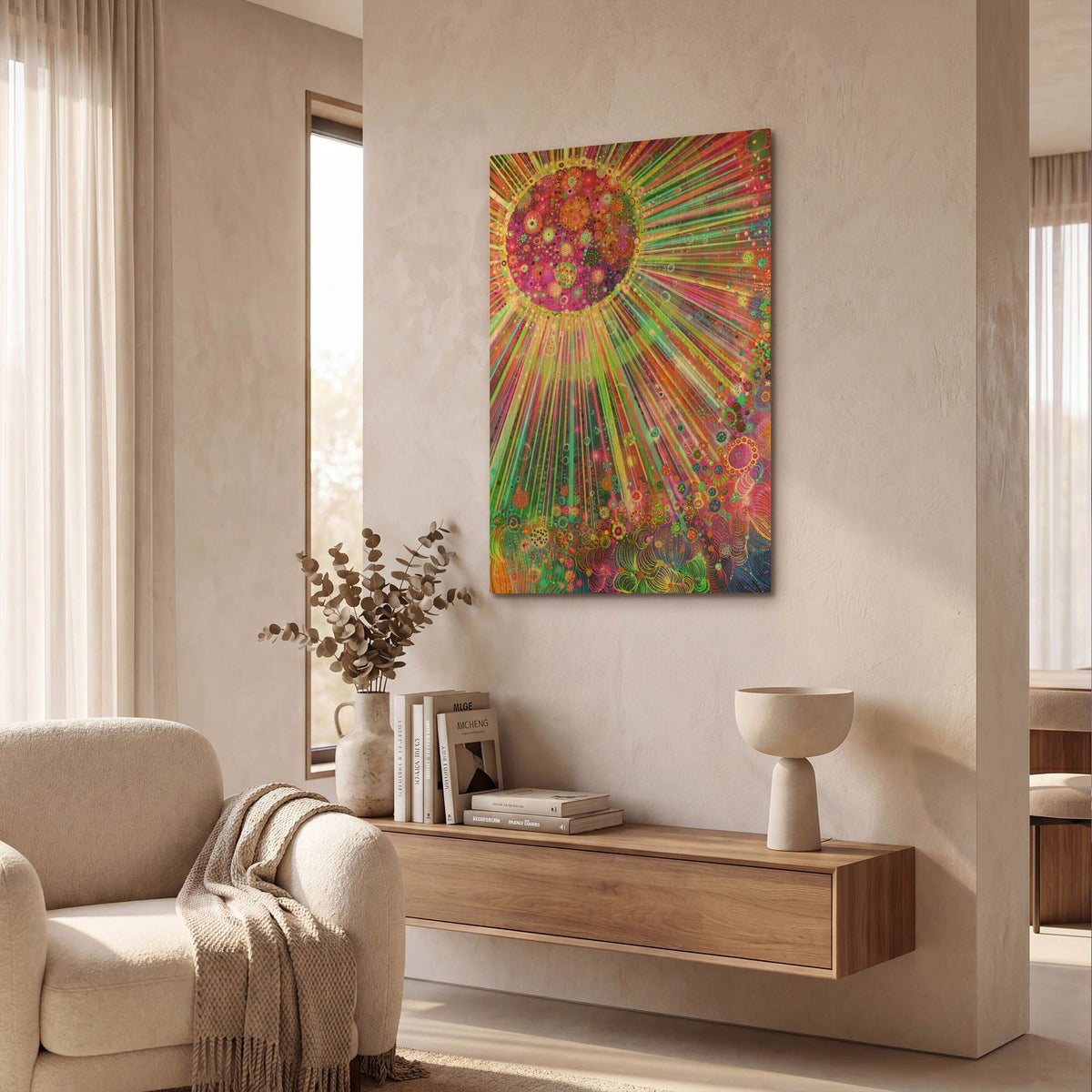 'Big Bang' By Noemi Ibarz Gold Metal Wall Art