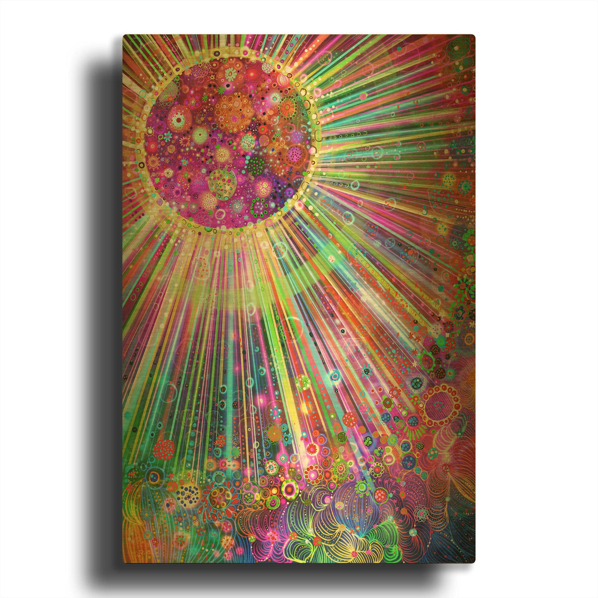 'Big Bang' By Noemi Ibarz Gold Metal Wall Art