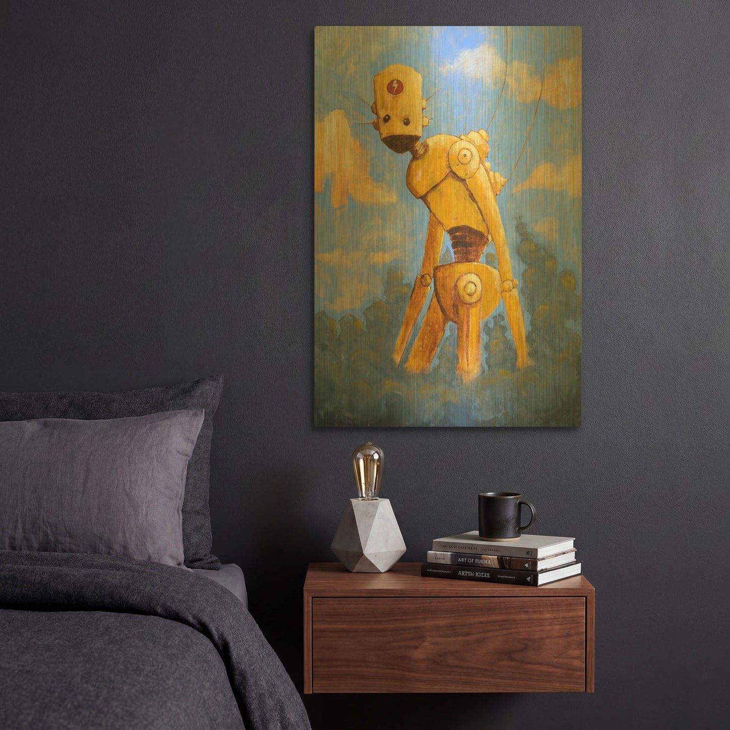 'In The Clouds' By Craig Snodgrass Gold Metal Wall Art