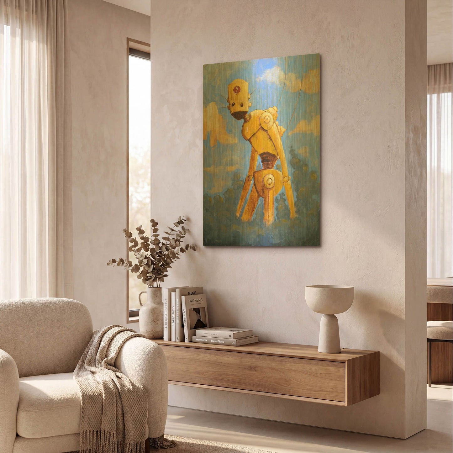 'In The Clouds' By Craig Snodgrass Gold Metal Wall Art