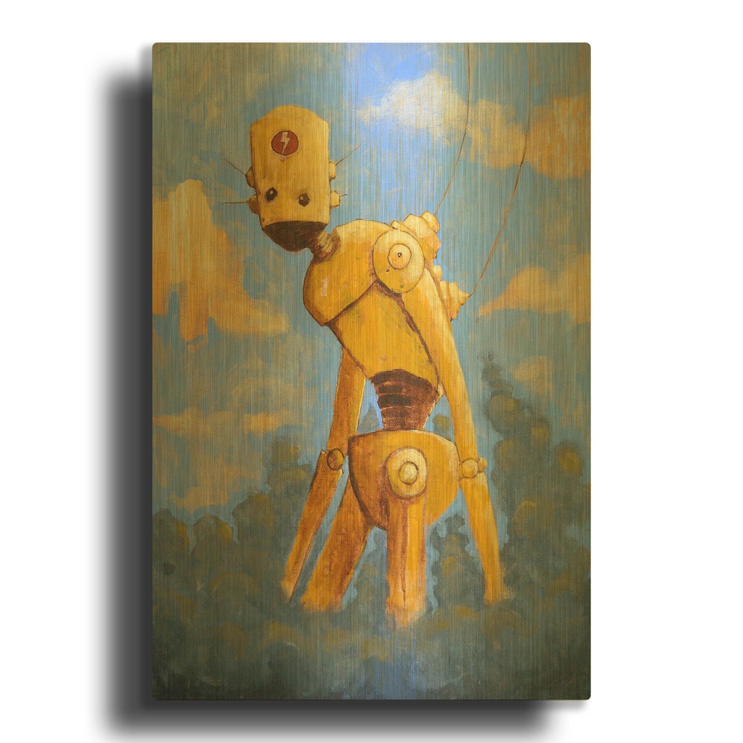 'In The Clouds' By Craig Snodgrass Gold Metal Wall Art