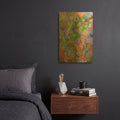 'End of Fall' By Noemi Ibarz Gold Metal Wall Art