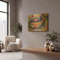 'Deep Whale' By Noemi Ibarz Gold Metal Wall Art