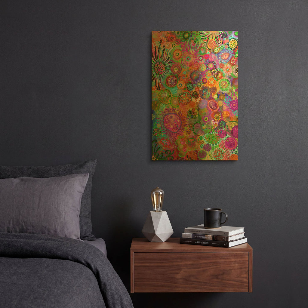 'Colors De Mar' By Noemi Ibarz Gold Metal Wall Art