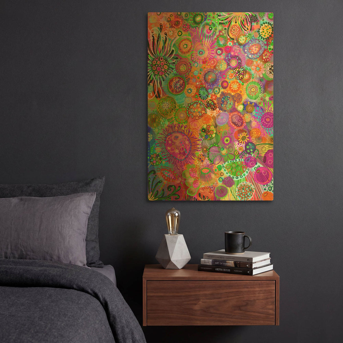 'Colors De Mar' By Noemi Ibarz Gold Metal Wall Art