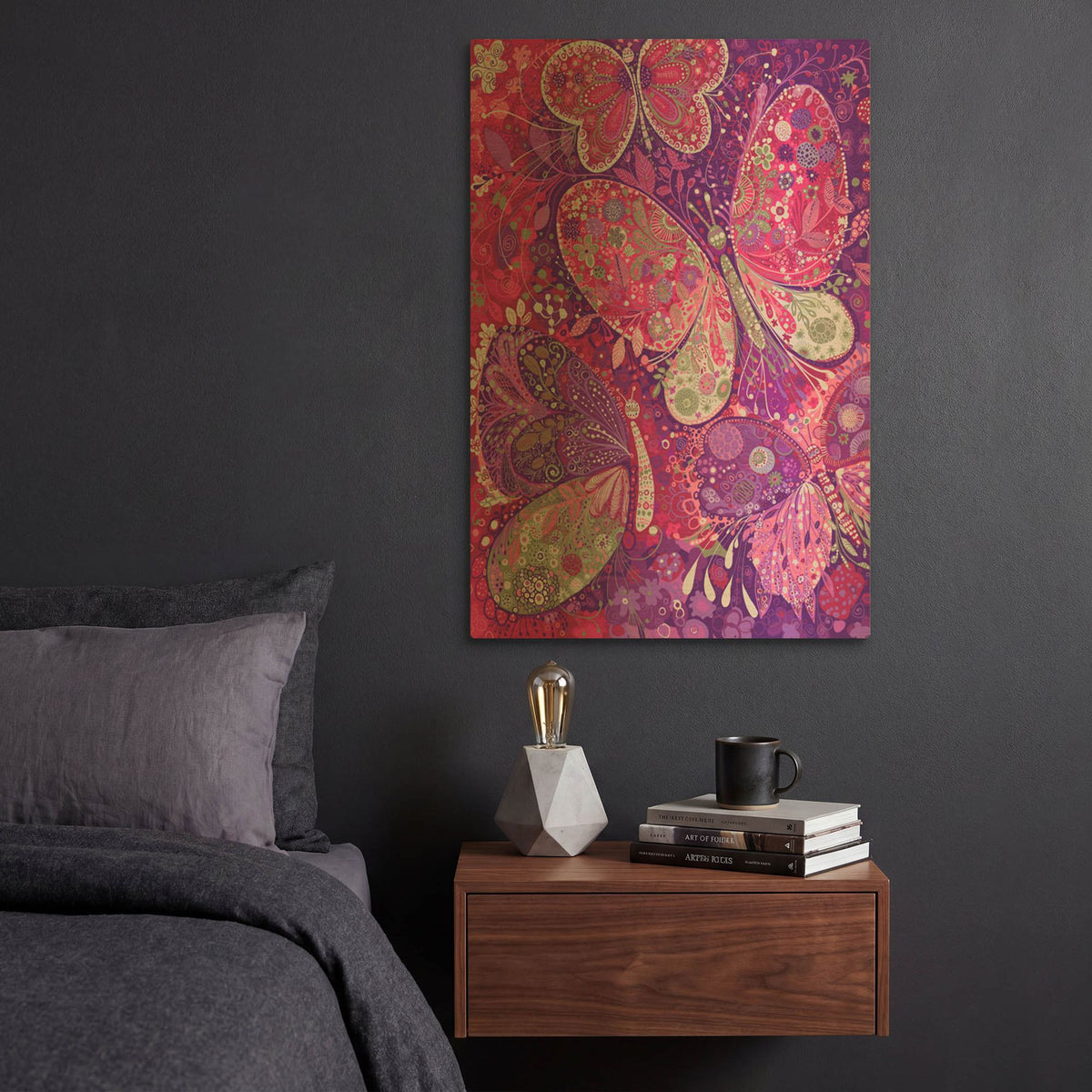 'Mariposas' By Noemi Ibarz Gold Metal Wall Art