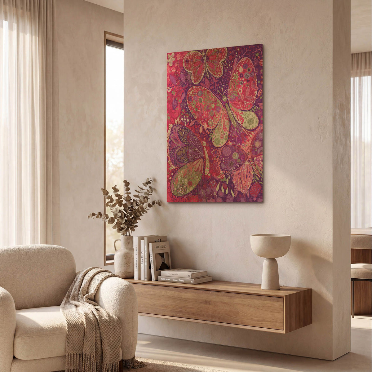 'Mariposas' By Noemi Ibarz Gold Metal Wall Art