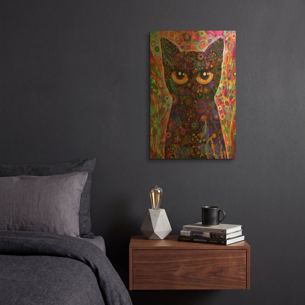 'Eyes of Love' By Noemi Ibarz Gold Metal Wall Art