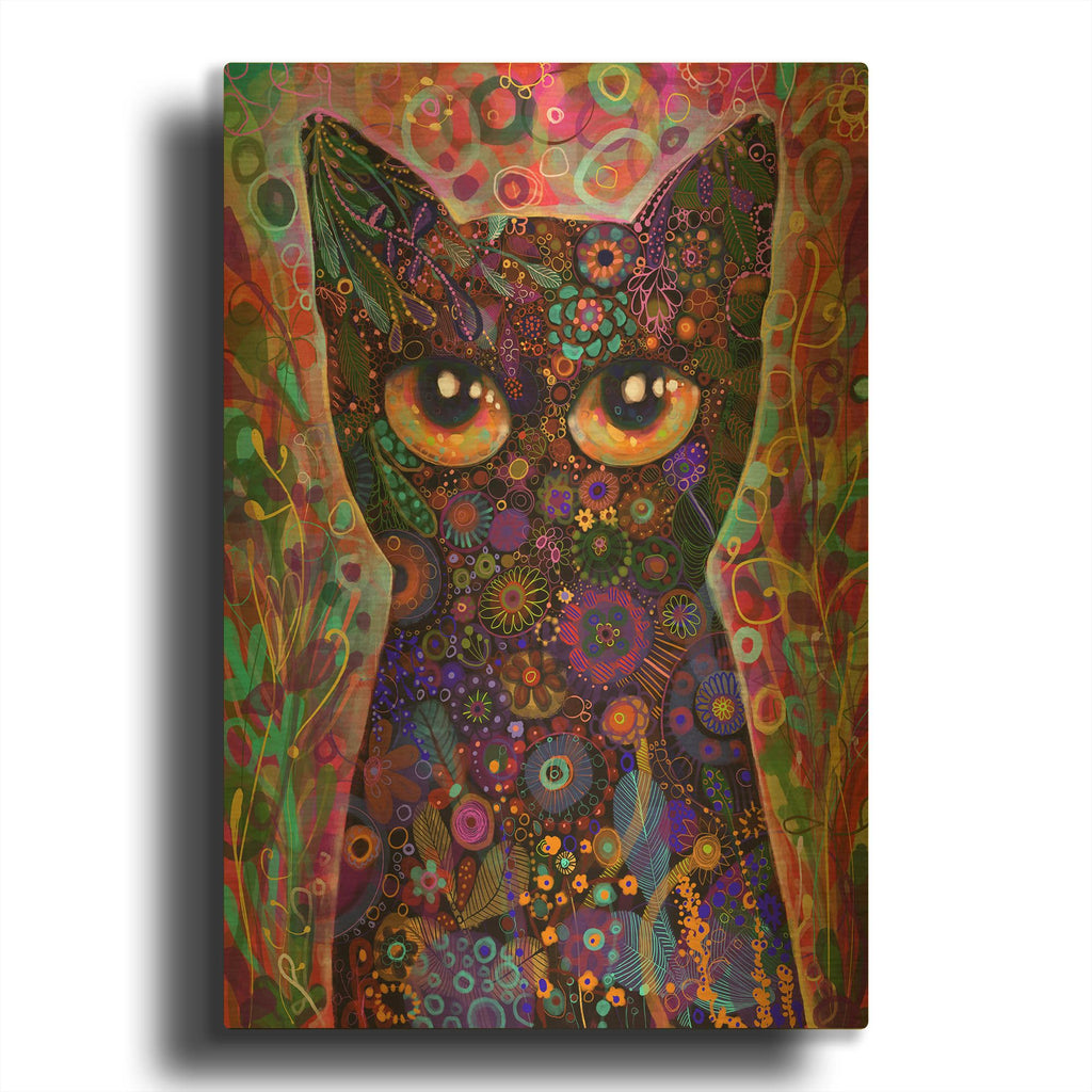 'Eyes of Love' By Noemi Ibarz Gold Metal Wall Art