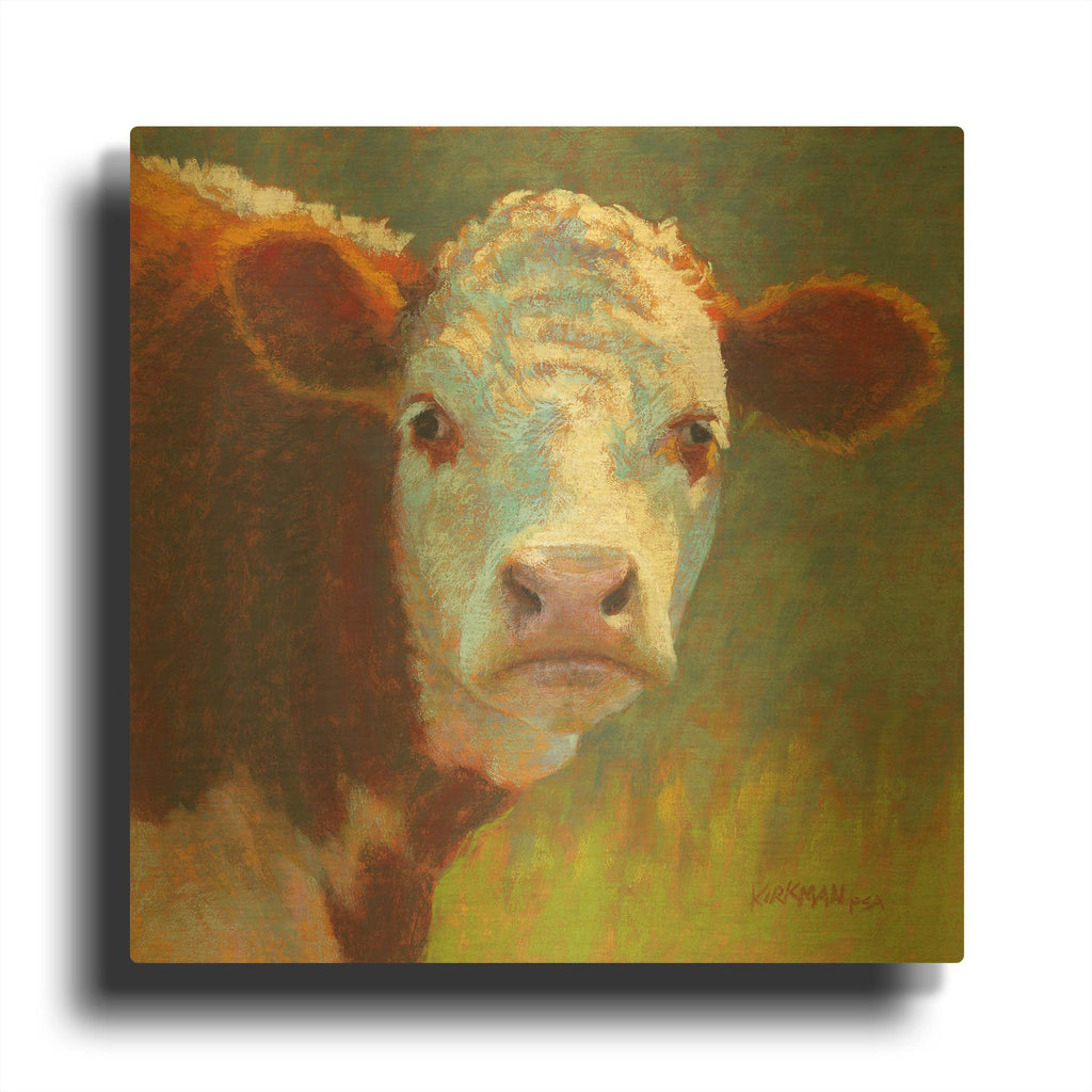 'Charlie 2' By Rita Kirkman Gold Metal Wall Art