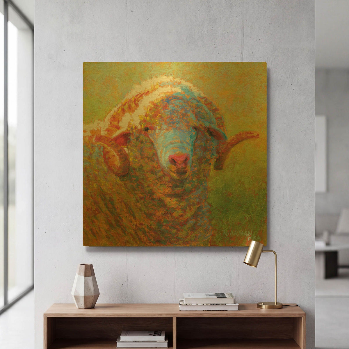 'Popcorn' By Rita Kirkman Gold Metal Wall Art