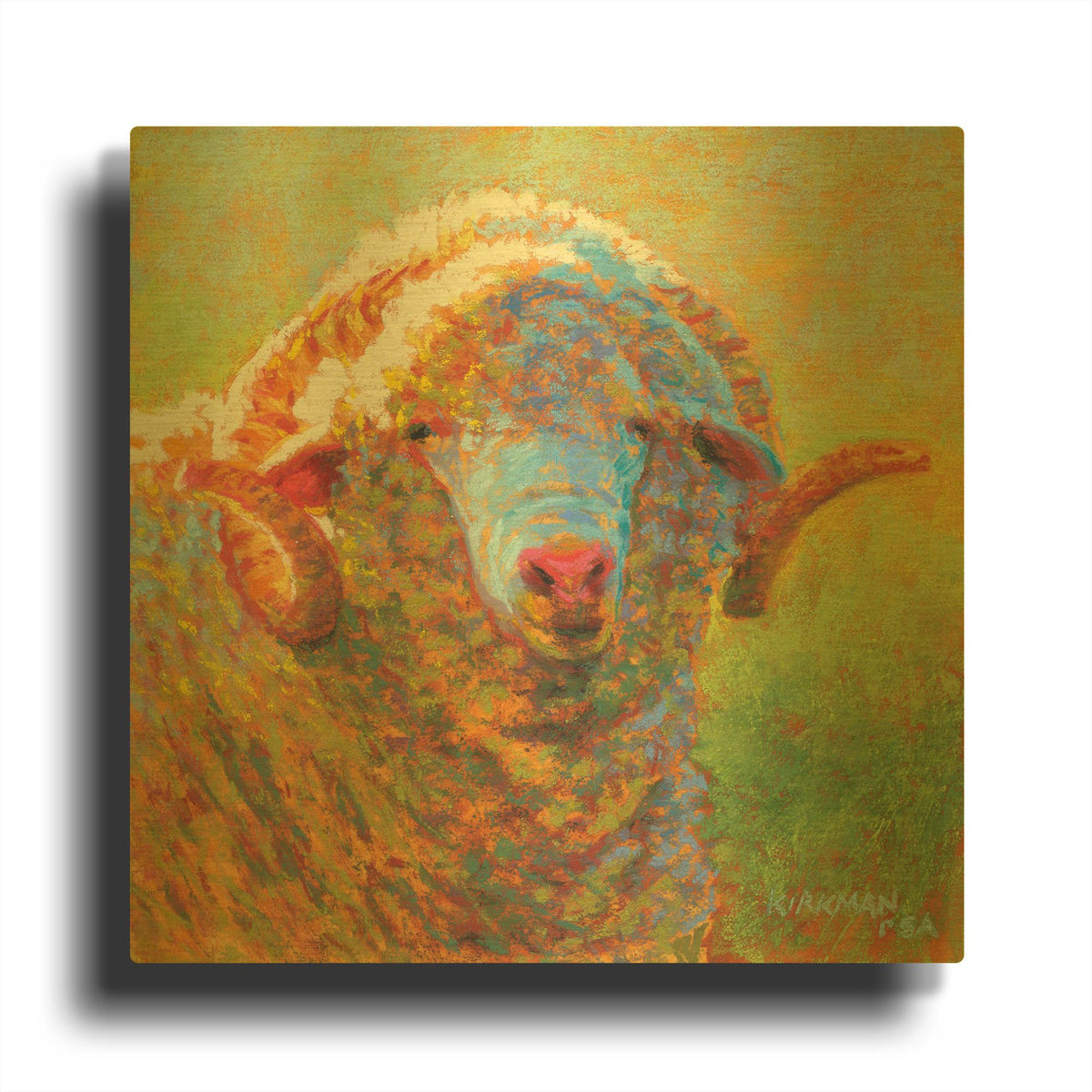 'Popcorn' By Rita Kirkman Gold Metal Wall Art