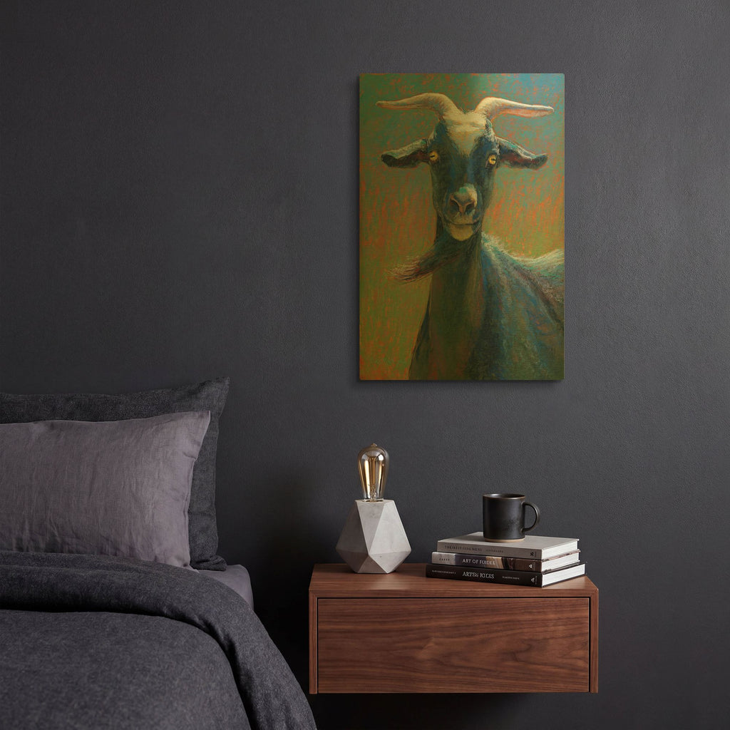 'George B' By Rita Kirkman Gold Metal Wall Art