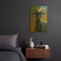 'George B' By Rita Kirkman Gold Metal Wall Art