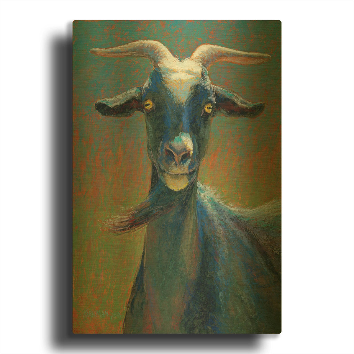 'George B' By Rita Kirkman Gold Metal Wall Art