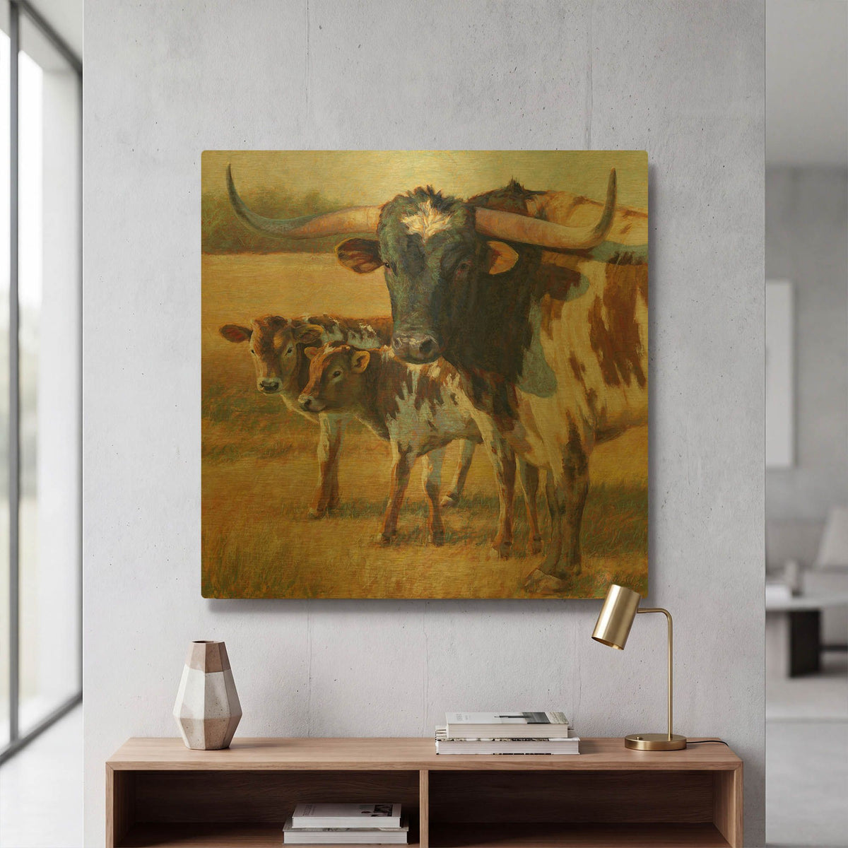 'Big Daddy' By Rita Kirkman Gold Metal Wall Art