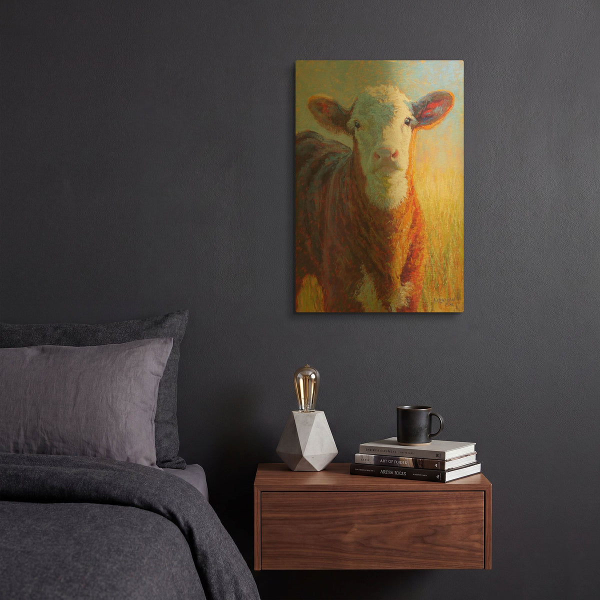 'Caramely' By Rita Kirkman Gold Metal Wall Art