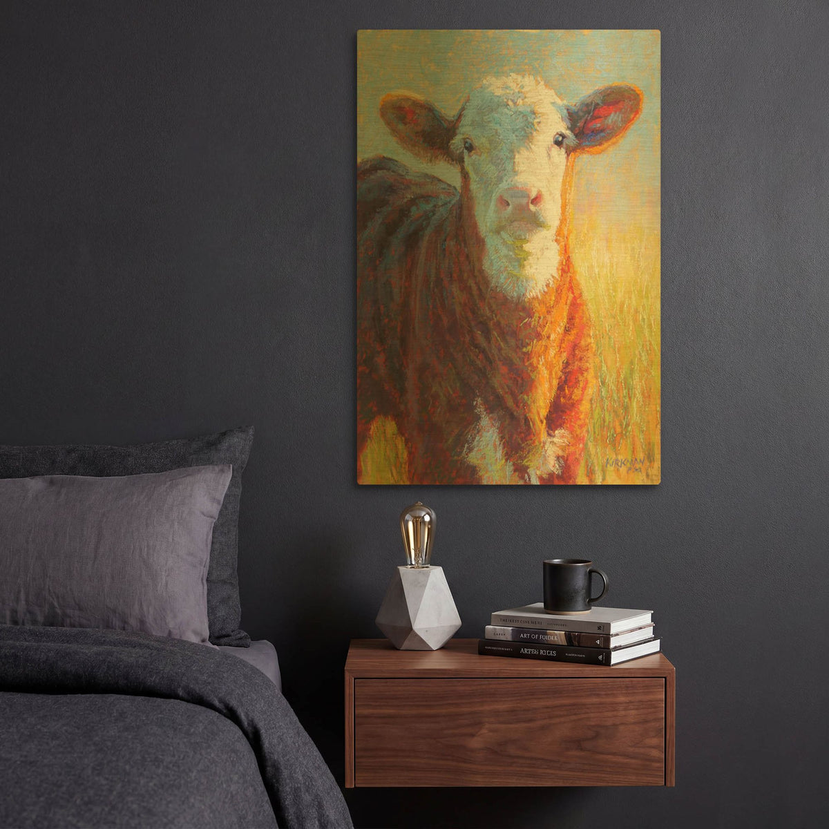 'Caramely' By Rita Kirkman Gold Metal Wall Art