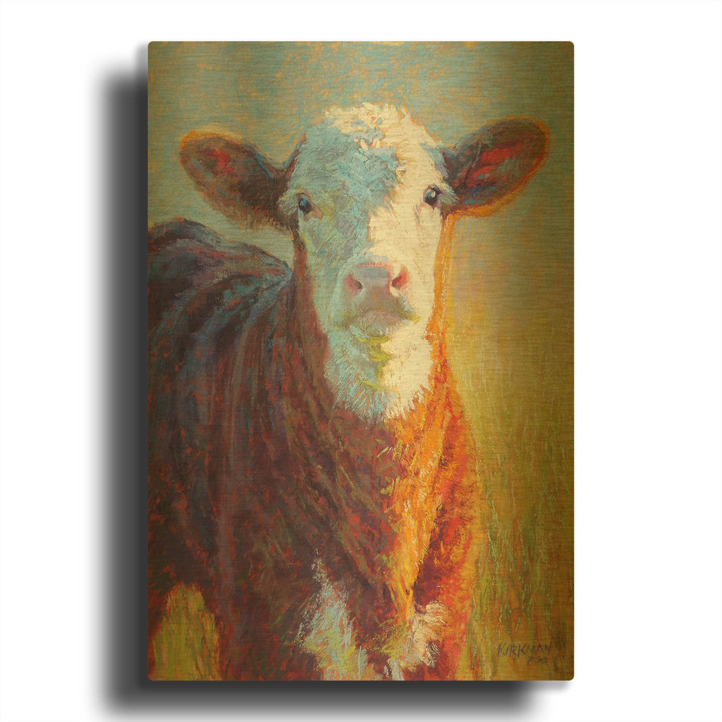'Caramely' By Rita Kirkman Gold Metal Wall Art