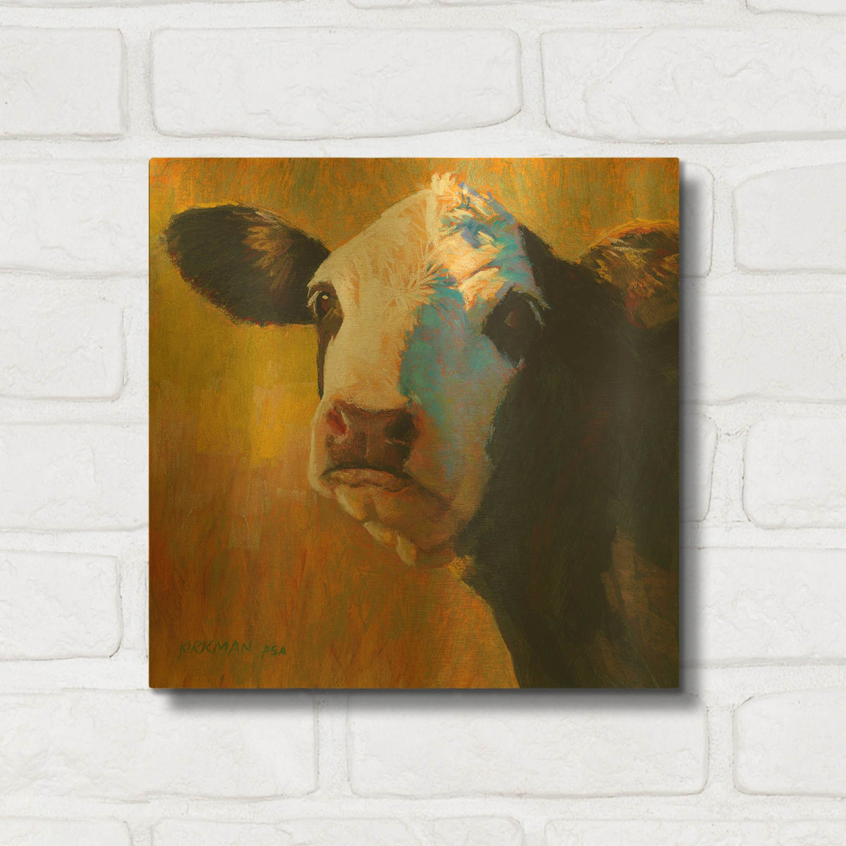 'Yin' By Rita Kirkman Gold Metal Wall Art