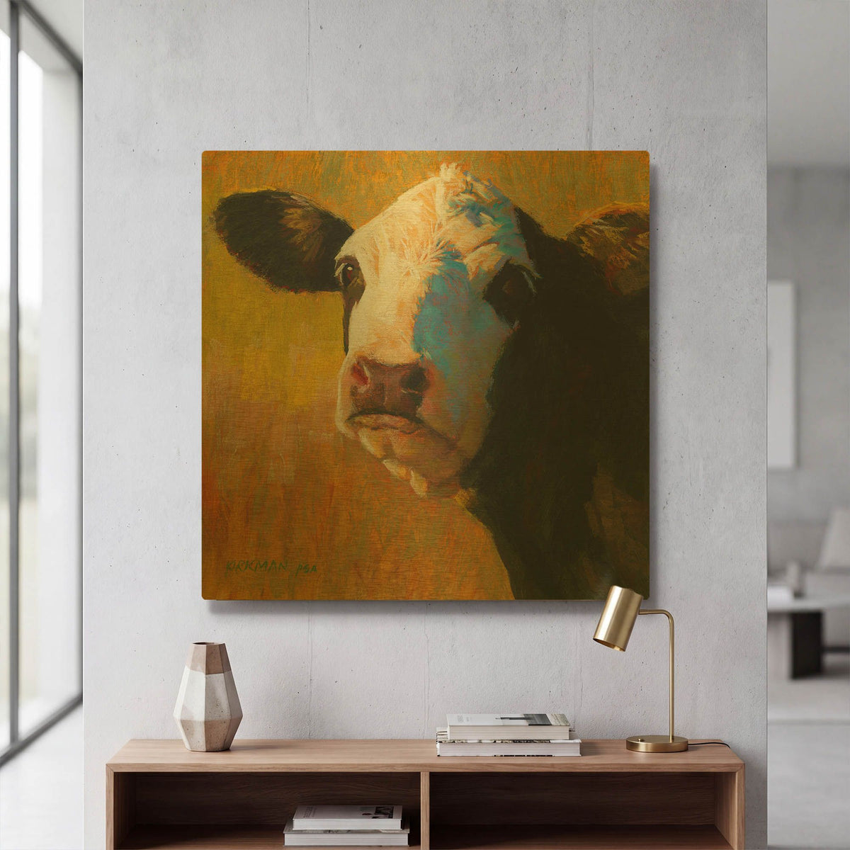 'Yin' By Rita Kirkman Gold Metal Wall Art