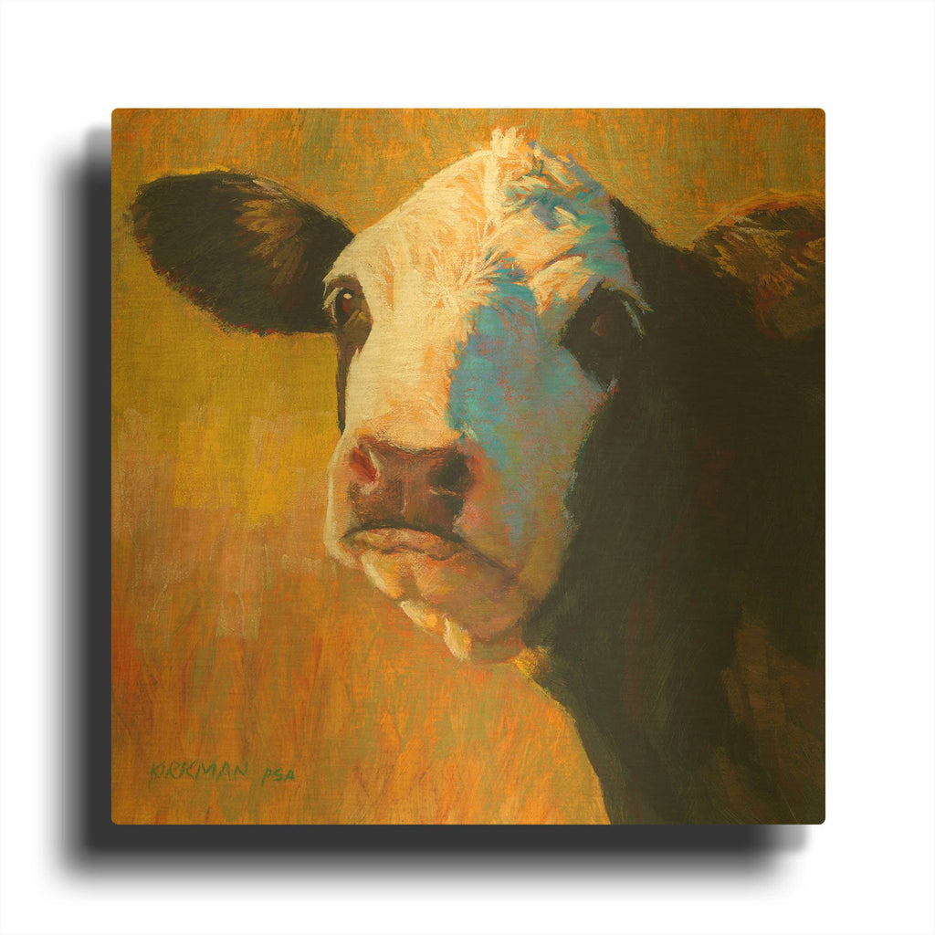 'Yin' By Rita Kirkman Gold Metal Wall Art