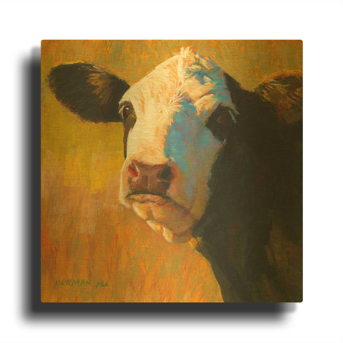 'Yin' By Rita Kirkman Gold Metal Wall Art