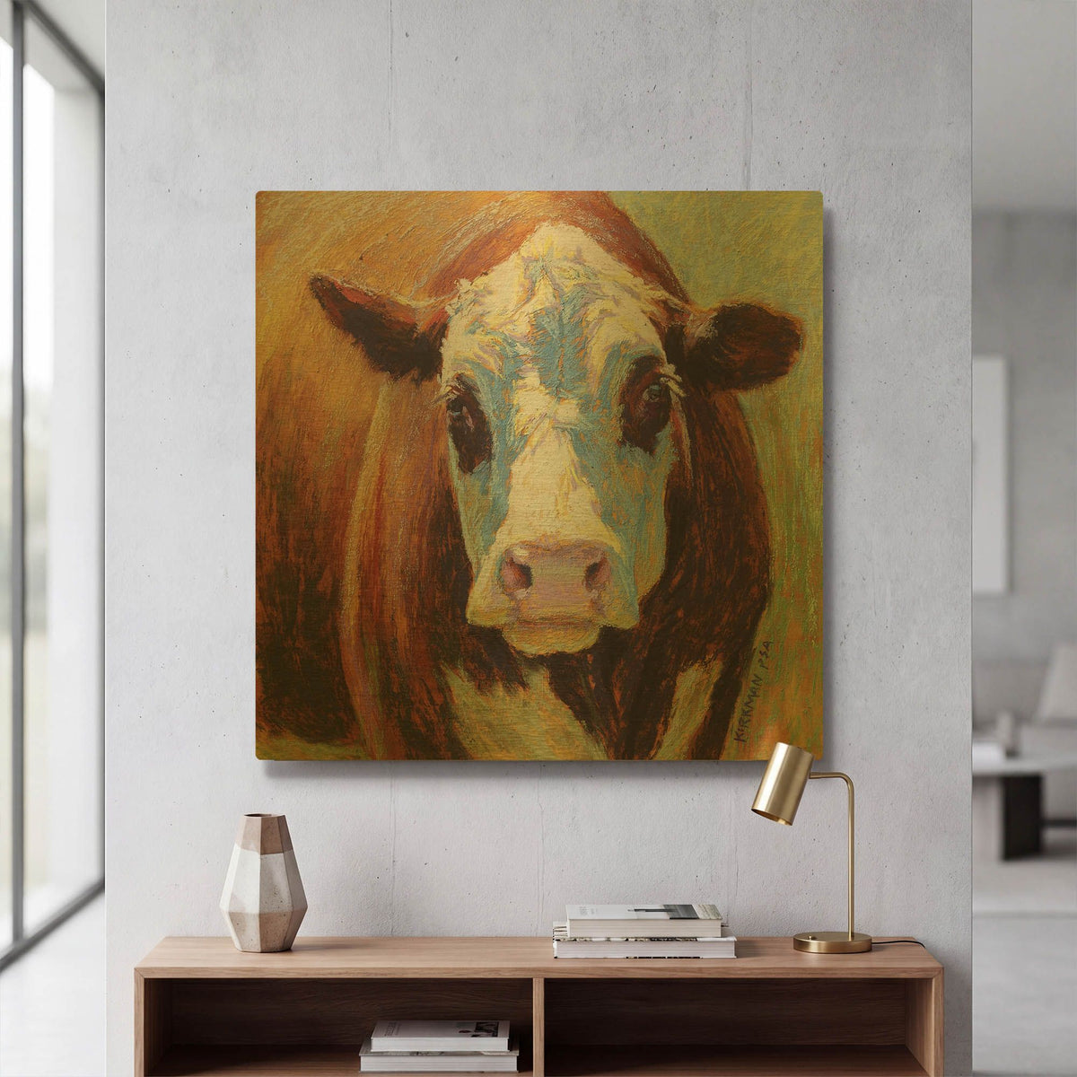 'Sumac' By Rita Kirkman Gold Metal Wall Art