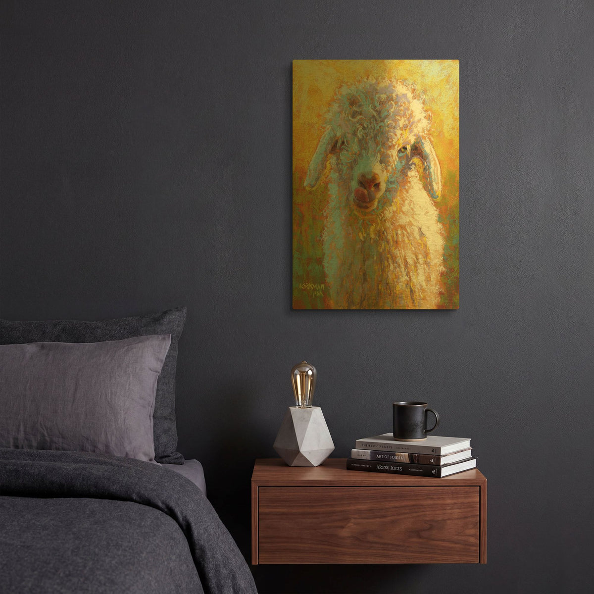 'Lolly' By Rita Kirkman Gold Metal Wall Art