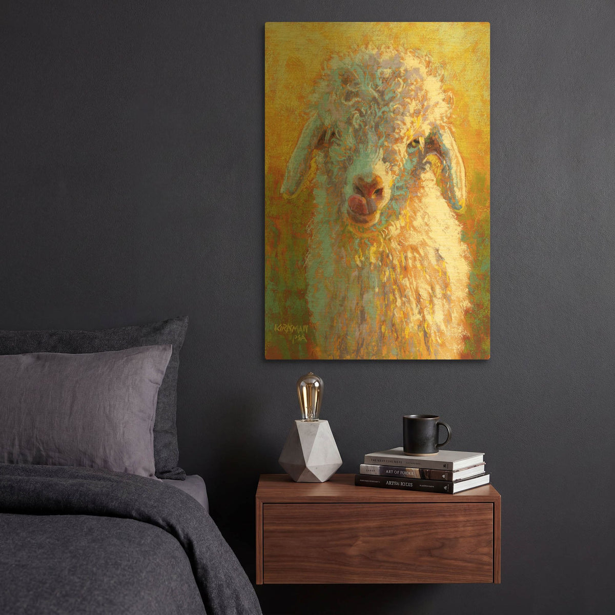 'Lolly' By Rita Kirkman Gold Metal Wall Art