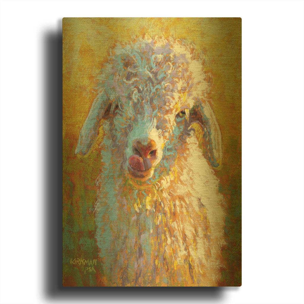 'Lolly' By Rita Kirkman Gold Metal Wall Art