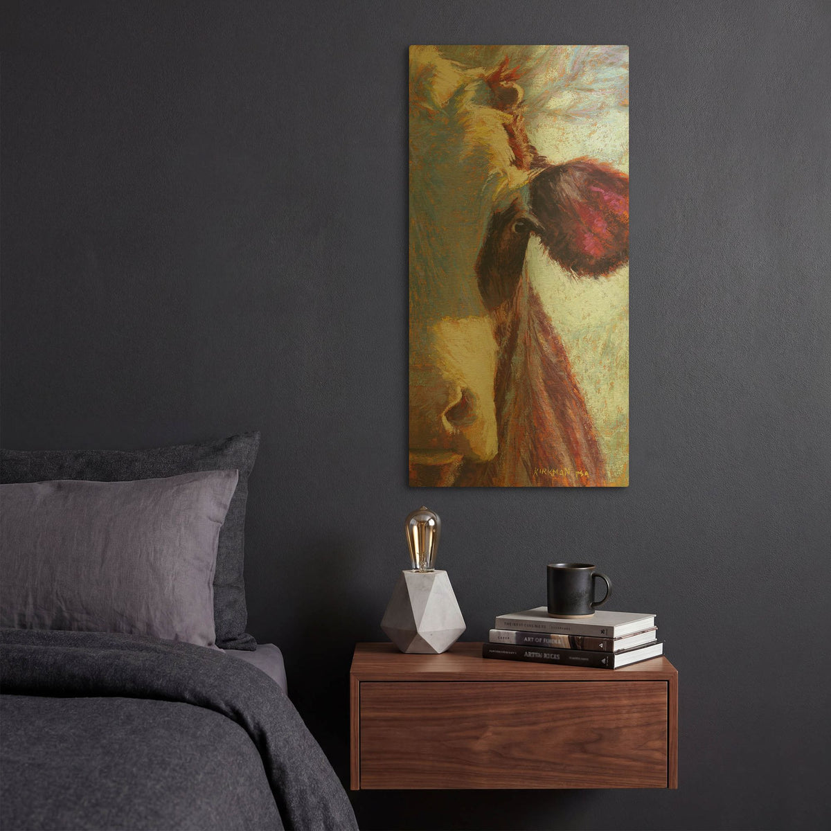 'Magenta' By Rita Kirkman Gold Metal Wall Art