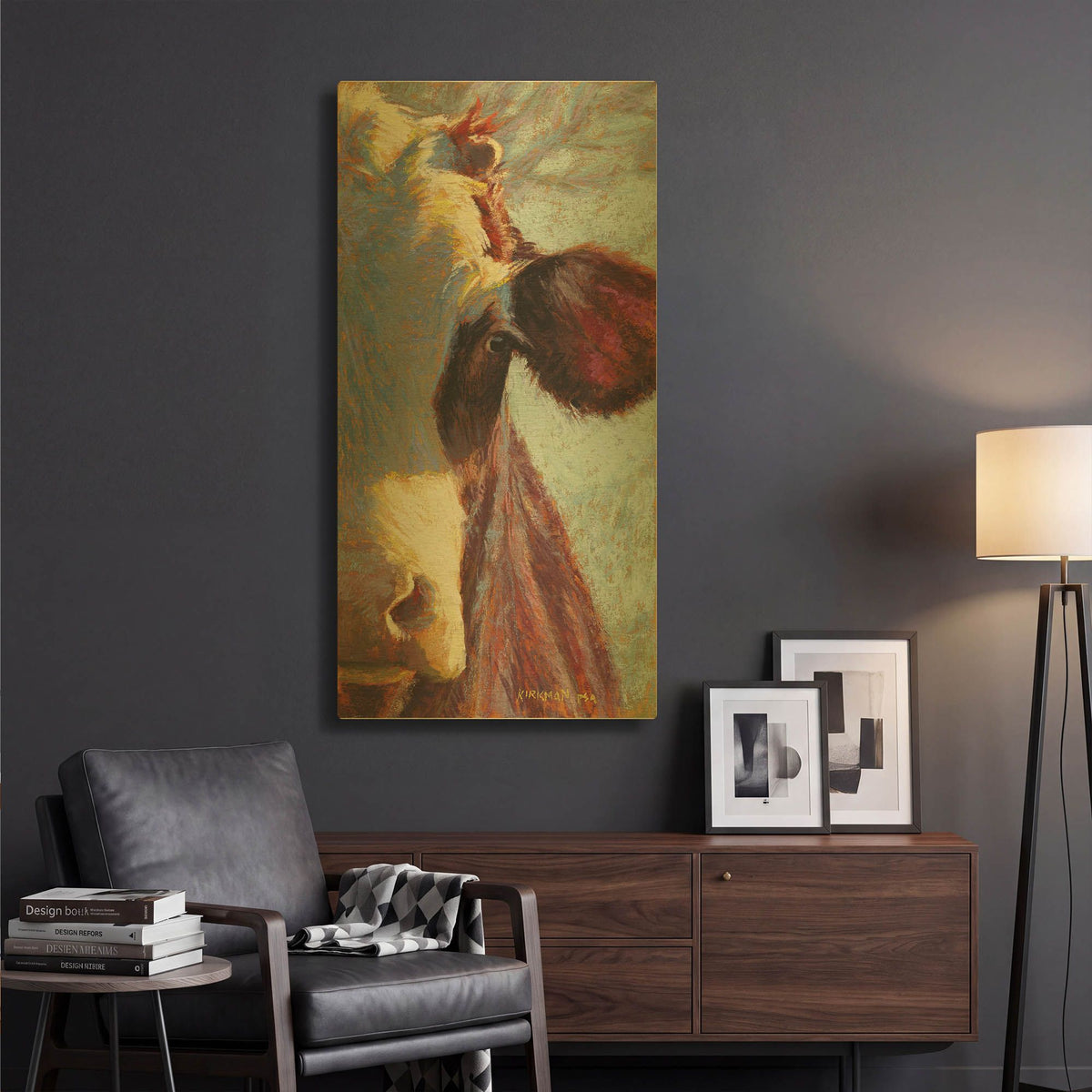 'Magenta' By Rita Kirkman Gold Metal Wall Art