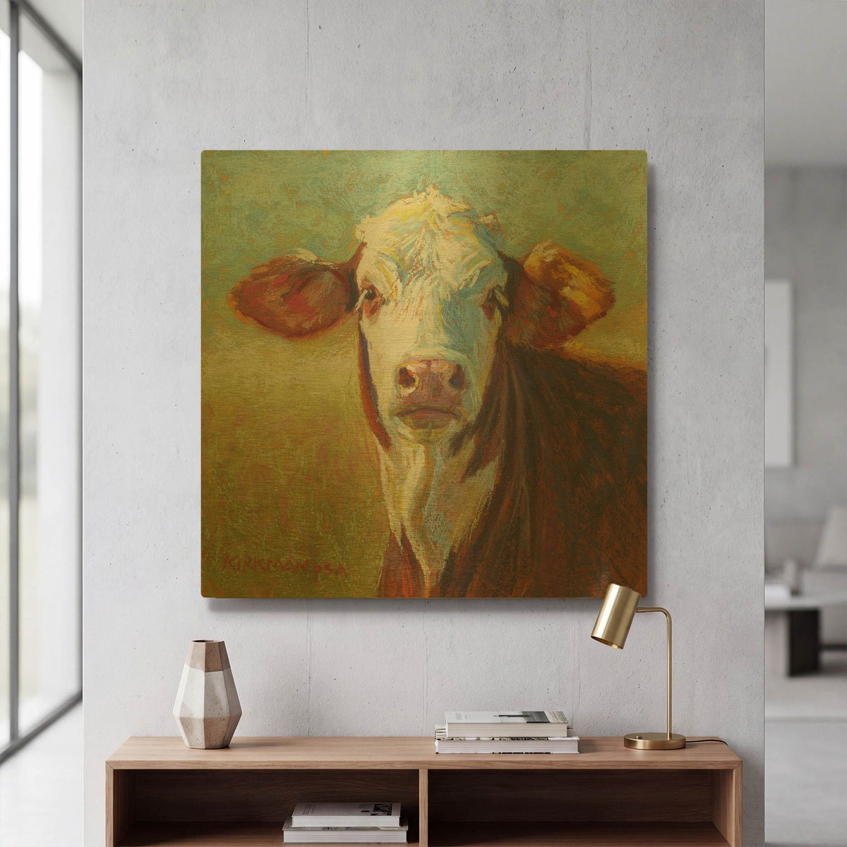 'Tater' By Rita Kirkman Gold Metal Wall Art