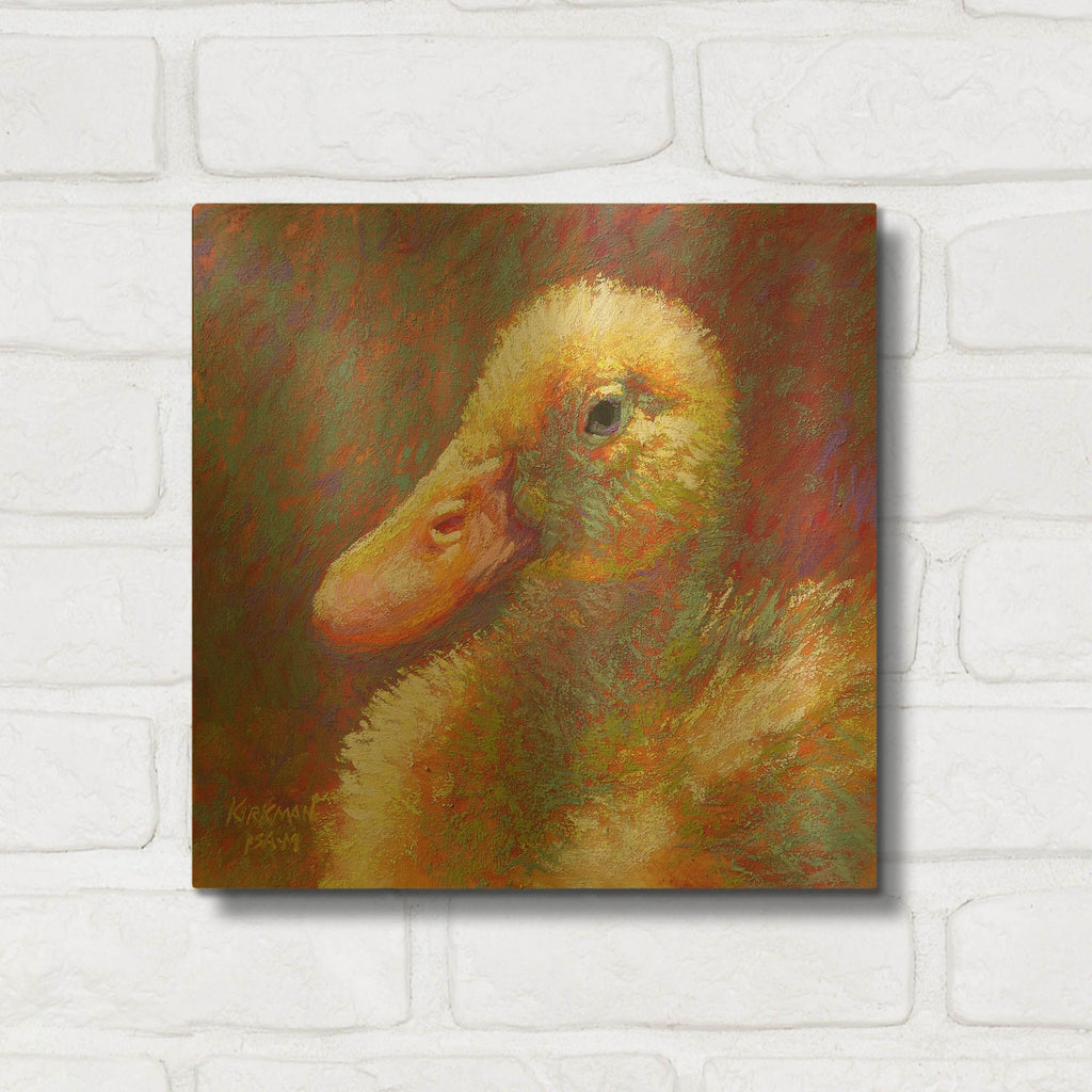 'Ducky' By Rita Kirkman Gold Metal Wall Art
