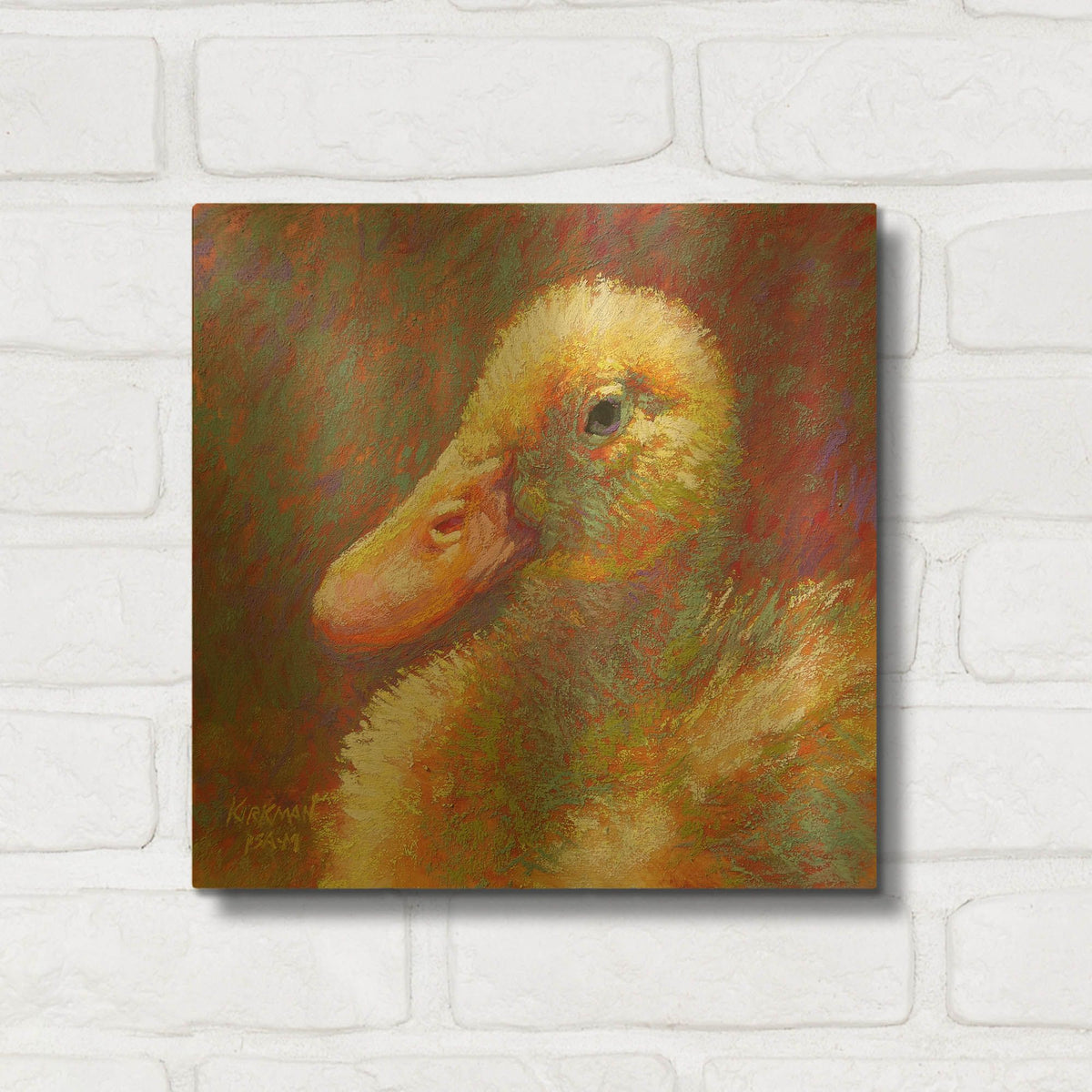 'Ducky' By Rita Kirkman Gold Metal Wall Art