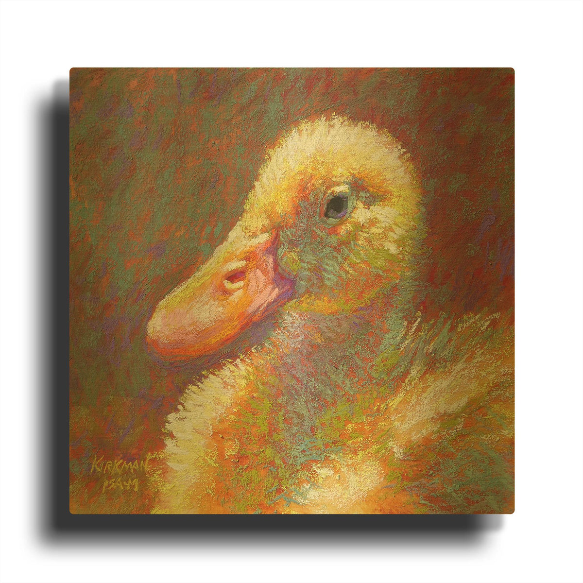 'Ducky' By Rita Kirkman Gold Metal Wall Art