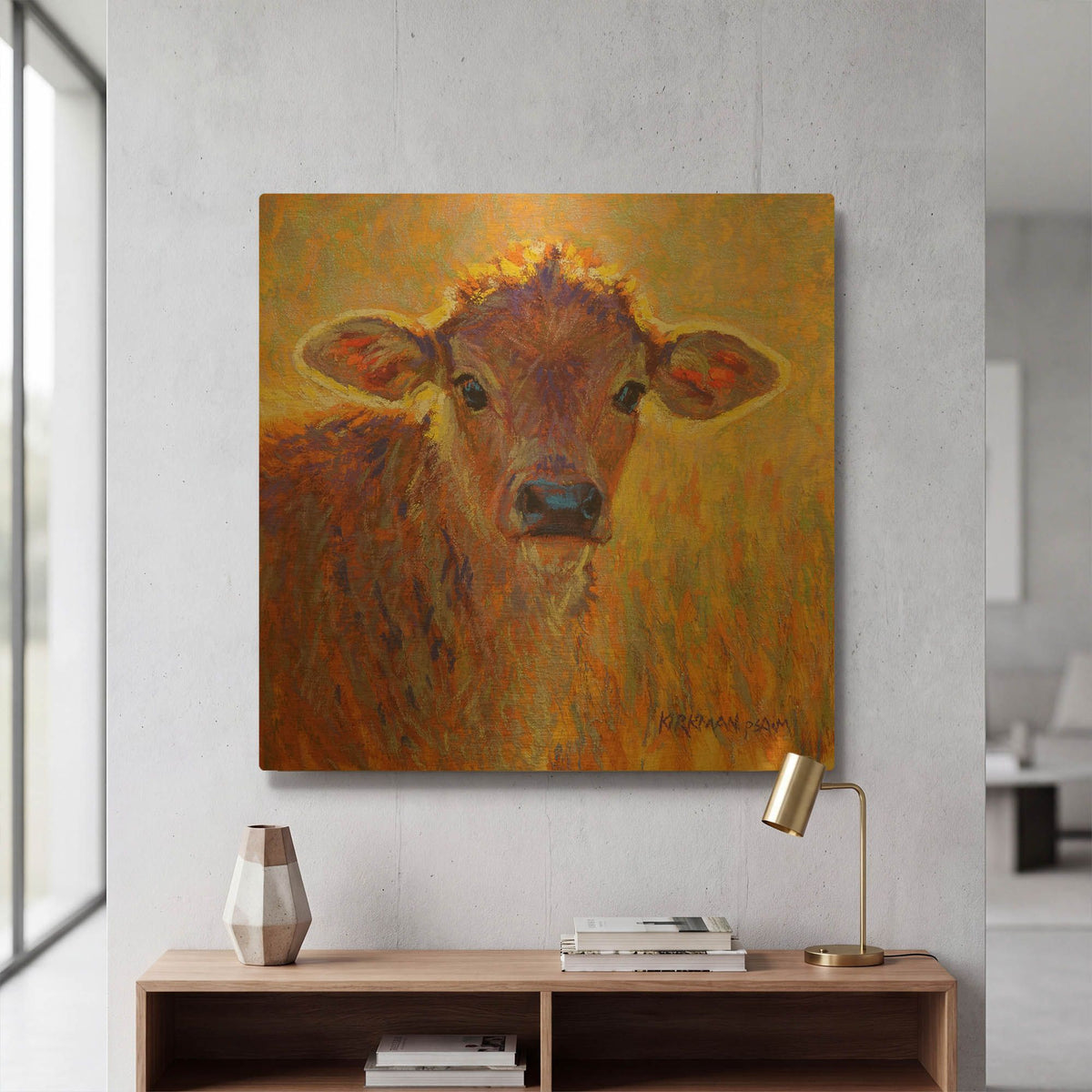 'Butterscotch' By Rita Kirkman Gold Metal Wall Art