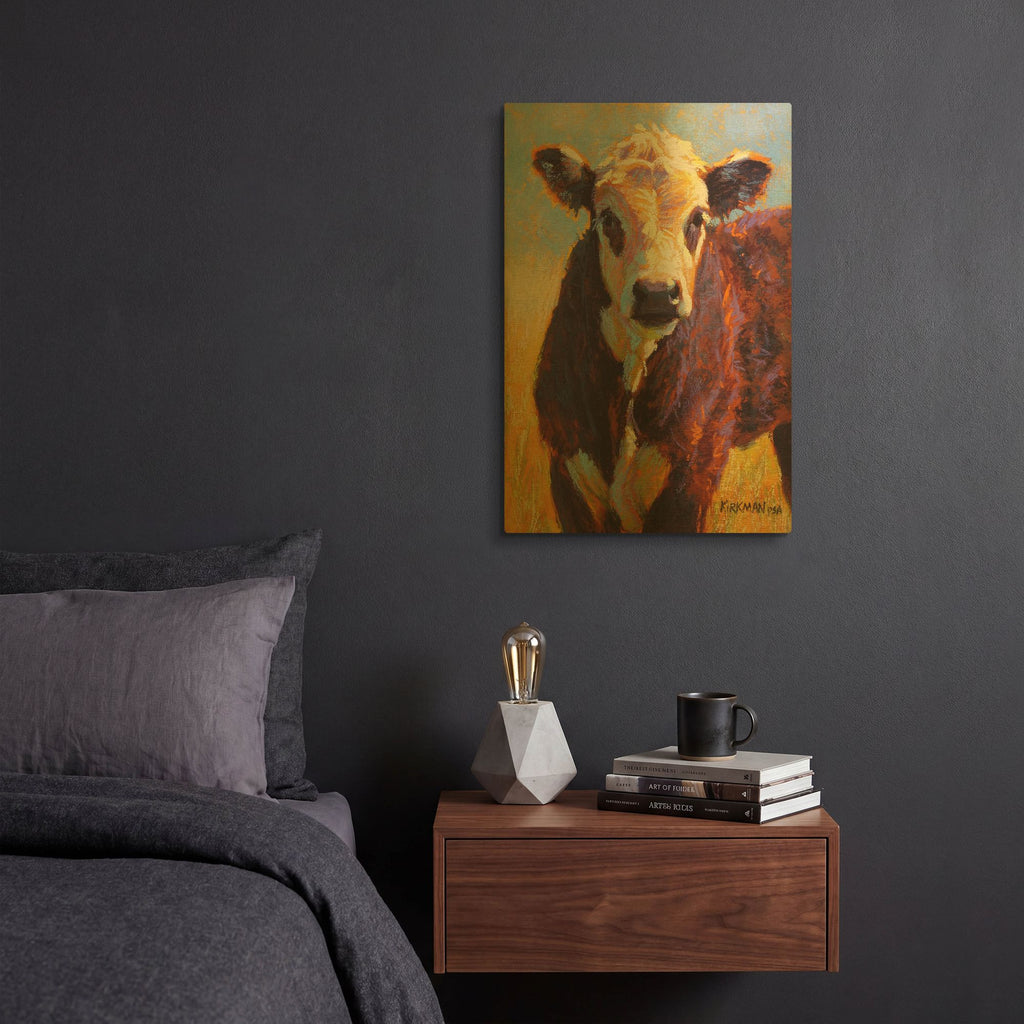 'Moofasa' By Rita Kirkman Gold Metal Wall Art