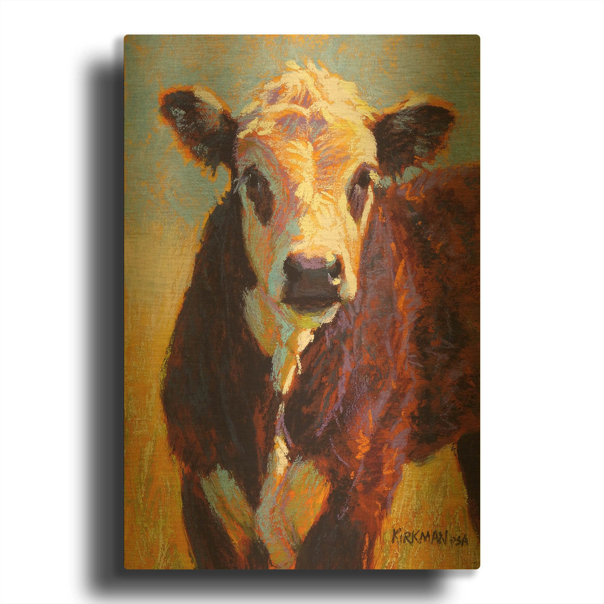 'Moofasa' By Rita Kirkman Gold Metal Wall Art