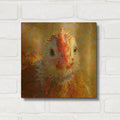 'Chicklet' By Rita Kirkman Gold Metal Wall Art