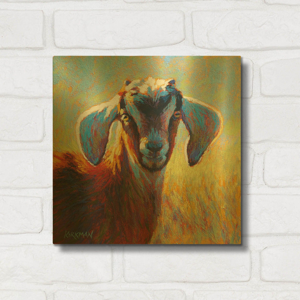 'Gruffy' By Rita Kirkman Gold Metal Wall Art