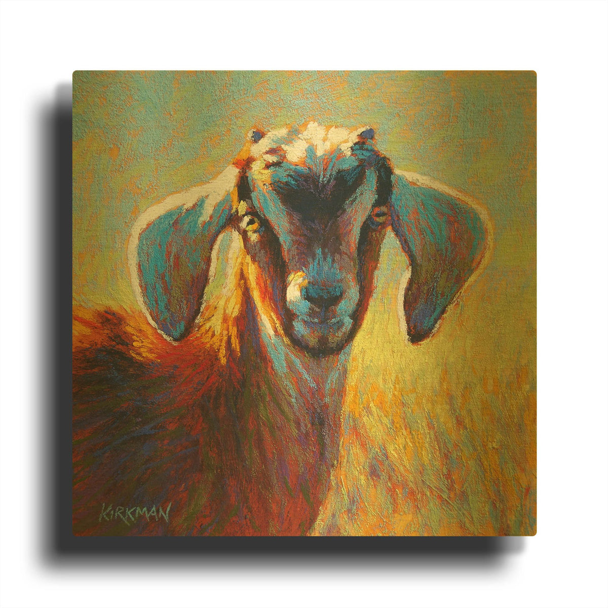 'Gruffy' By Rita Kirkman Gold Metal Wall Art