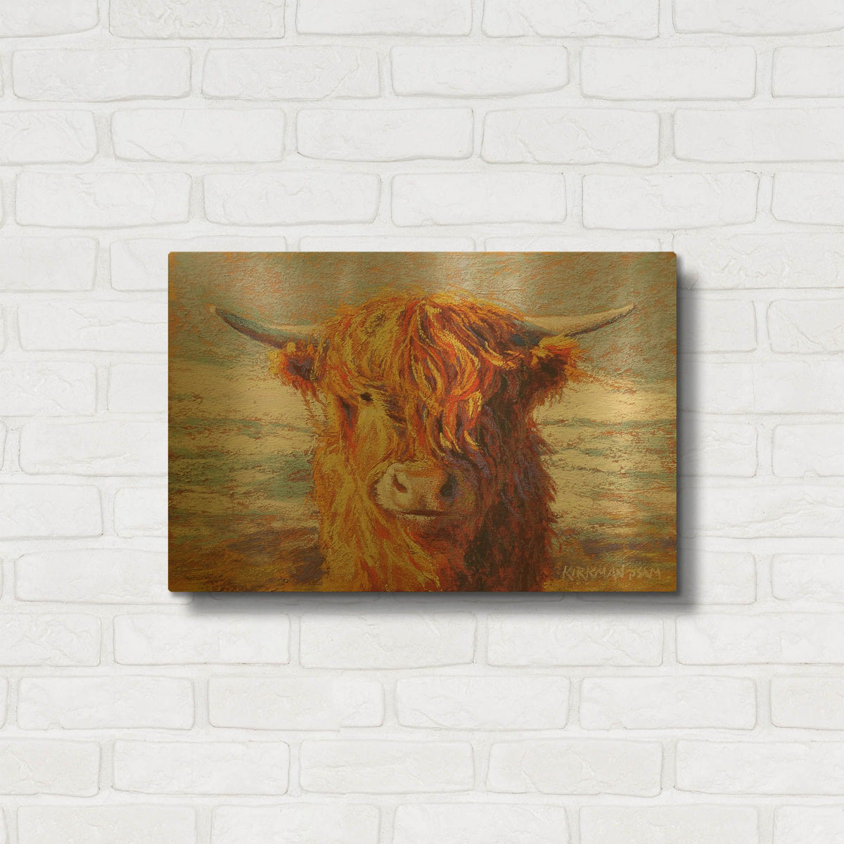 'Harry' By Rita Kirkman Gold Metal Wall Art