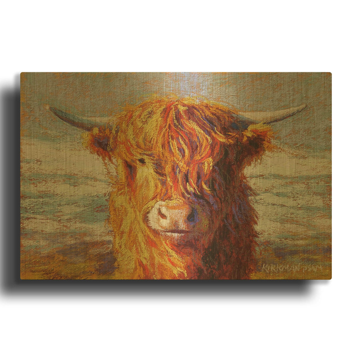 'Harry' By Rita Kirkman Gold Metal Wall Art
