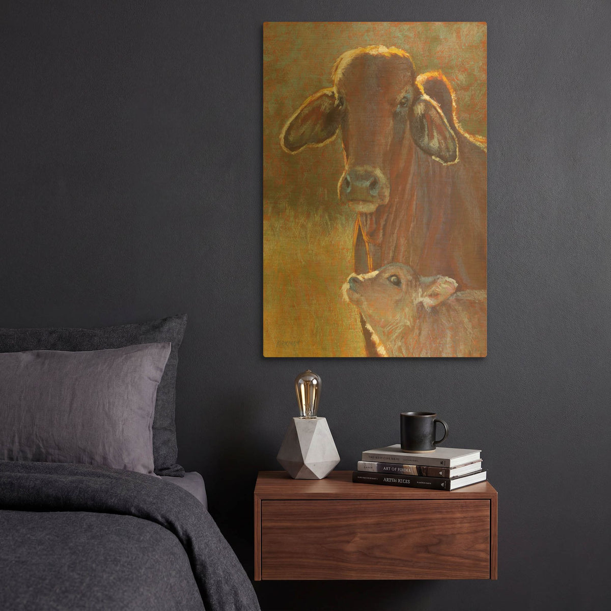 'In Mama' By Rita Kirkman Gold Metal Wall Art